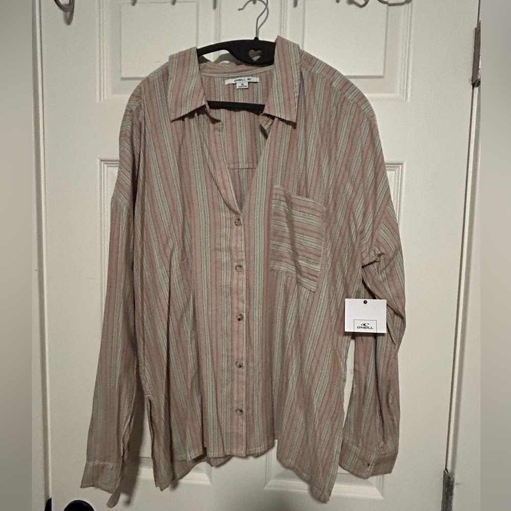 O’Neill Button Up Long Sleeve Shirt NWT. XL
